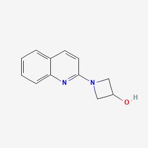 molecular formula C12H12N2O B8735301 1-(Quinolin-2-yl)azetidin-3-ol 