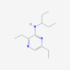 3,6-Diethyl-N-(3-pentanyl)-2-pyrazinamine