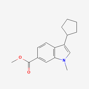 methyl 3-cyclopentyl-1-methyl-1H-indole-6-carboxylate