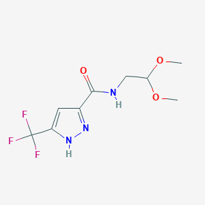3-(Trifluoromethyl)-N-(2,2-dimethoxyethyl)-1H-pyrazole-5-carboxamide