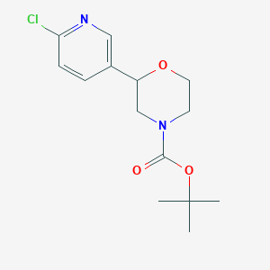 Tert-butyl 2-(6-chloropyridin-3-YL)morpholine-4-carboxylate
