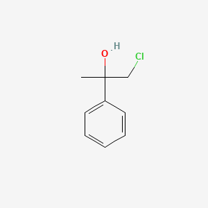 molecular formula C9H11ClO B8735473 Benzenemethanol, a-(chloromethyl)-a-methyl- CAS No. 15561-33-8
