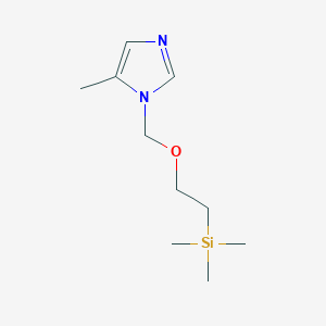 molecular formula C10H20N2OSi B8735474 trimethyl-[2-[(5-methylimidazol-1-yl)methoxy]ethyl]silane 