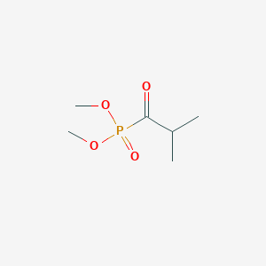 molecular formula C6H13O4P B8735486 Dimethyl (2-methyl-1-oxopropyl)phosphonate 