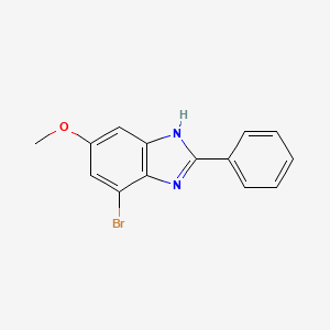 7-Bromo-5-methoxy-2-phenyl-1H-benzo[d]imidazole