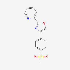 2-{4-[4-(Methylsulfonyl)phenyl]-1,3-oxazol-2-yl}pyridine