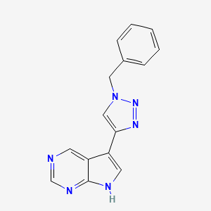 5-(1-benzyl-1H-1,2,3-triazol-4-yl)-7H-pyrrolo[2,3-d]pyrimidine