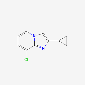 molecular formula C10H9ClN2 B8735532 Imidazo[1,2-a]pyridine, 8-chloro-2-cyclopropyl- 