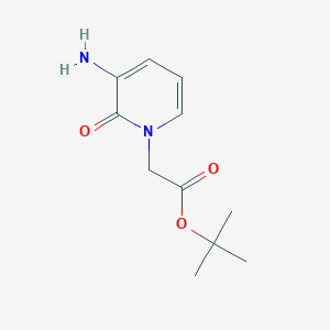 molecular formula C11H16N2O3 B8735542 3-Amino-1-(tert-butoxycarbonylmethyl)-2-pyridinone 