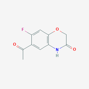 molecular formula C10H8FNO3 B8735553 6-acetyl-7-fluoro-4H-benzo[1,4]oxazin-3-one 