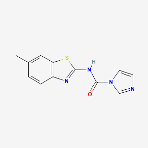 N-(6-methylbenzo[d]thiazol-2-yl)-1H-imidazole-1-carboxamide