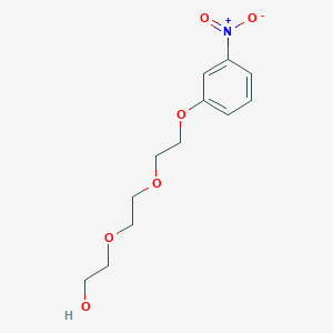 molecular formula C12H17NO6 B8735575 2-(2-(2-(3-Nitrophenoxy)ethoxy)ethoxy)ethanol CAS No. 140188-51-8