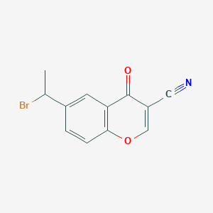 6-(1-bromoethyl)-4-oxo-4H-1-benzopyran-3-carbonitrile