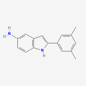 2-(3,5-Dimethylphenyl)-1H-indol-5-amine