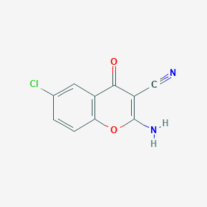 2-amino-6-chloro-4-oxo-4H-1-benzopyran-3-carbonitrile