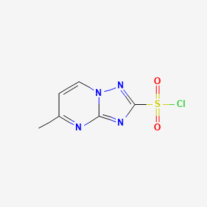 molecular formula C6H5ClN4O2S B8735706 5-Methyl[1,2,4]triazolo[1,5-a]pyrimidine-2-sulfonyl chloride CAS No. 98165-60-7