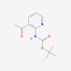 molecular formula C12H16N2O3 B8735760 tert-butyl N-(3-acetylpyridin-2-yl)carbamate 