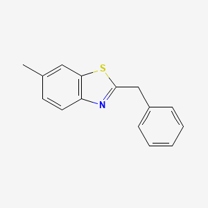 molecular formula C15H13NS B8735871 2-benzyl-6-methyl-1,3-benzothiazole 
