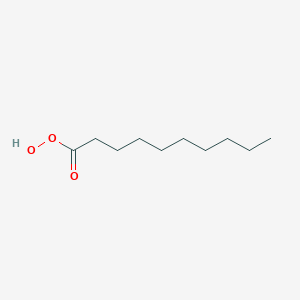 molecular formula C10H20O3 B087359 Peroxydecanoic acid CAS No. 14156-10-6