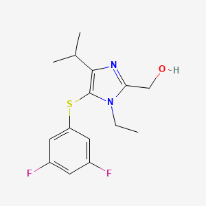 (5-(3,5-Difluorophenylthio)-1-ethyl-4-isopropyl-1H-imidazol-2-yl)methanol