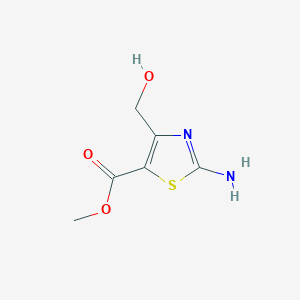 molecular formula C6H8N2O3S B8735926 Methyl 2-amino-4-(hydroxymethyl)-1,3-thiazole-5-carboxylate 