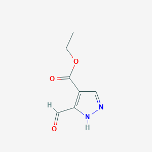 1H-Pyrazole-4-carboxylic acid, 3-formyl-, ethyl ester