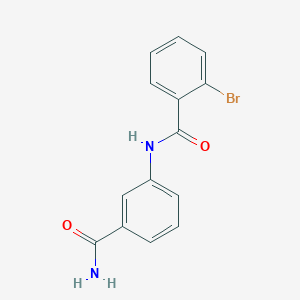 2-bromo-N-(3-carbamoylphenyl)benzamide
