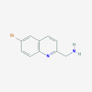 B8735990 (6-Bromoquinolin-2-YL)methanamine CAS No. 1056615-74-7
