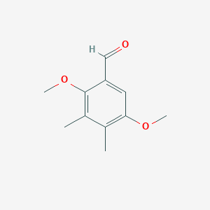molecular formula C11H14O3 B8736008 2,5-Dimethoxy-3,4-dimethylbenzaldehyde 