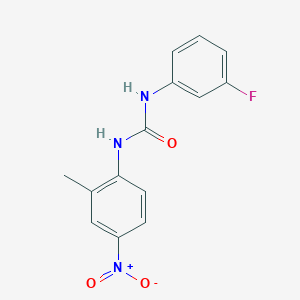 molecular formula C14H12FN3O3 B8736065 1-(3-Fluorophenyl)-3-(2-methyl-4-nitrophenyl)urea 