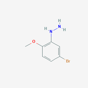molecular formula C7H9BrN2O B8736072 (5-Bromo-2-methoxyphenyl)hydrazine CAS No. 569688-69-3