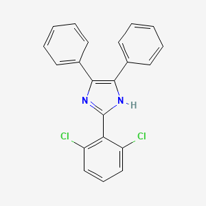 molecular formula C21H14Cl2N2 B8736112 2-(2,6-dichlorophenyl)-4,5-diphenyl-1H-imidazole 
