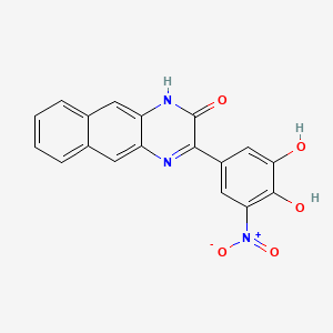 3-(3,4-Dihydroxy-5-nitrophenyl)benzo(g)quinoxalin-2(1H)-one