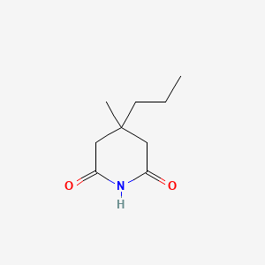 molecular formula C9H15NO2 B8736171 Glutarimide, 3-methyl-3-propyl- CAS No. 2706-48-1
