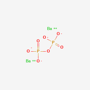 molecular formula Ba2P2O7<br>Ba2O7P2 B087362 Dibarium diphosphate CAS No. 13466-21-2