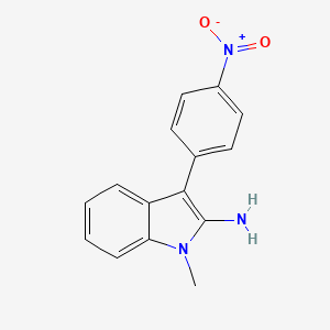 1-Methyl-3-(4-nitrophenyl)-1H-indol-2-amine