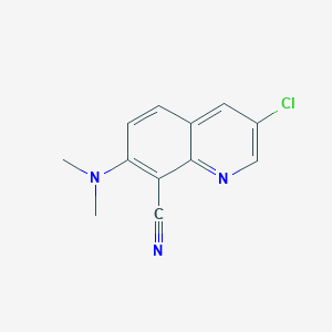 3-Chloro-7-(dimethylamino)quinoline-8-carbonitrile