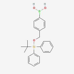molecular formula C23H27BO3Si B8736313 (4-(((tert-Butyldiphenylsilyl)oxy)methyl)phenyl)boronic acid CAS No. 148289-82-1