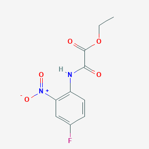 molecular formula C10H9FN2O5 B8736316 Acetic acid, [(4-fluoro-2-nitrophenyl)amino]oxo-, ethyl ester CAS No. 143151-00-2