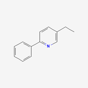 molecular formula C13H13N B8736318 5-Ethyl-2-phenylpyridine CAS No. 66562-61-6