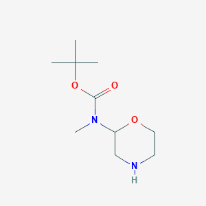 molecular formula C10H20N2O3 B8736334 Tert-butyl methyl(morpholin-2-yl)carbamate 
