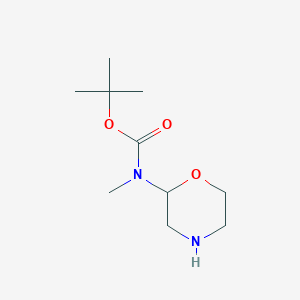 molecular formula C10H20N2O3 B8736334 Tert-butyl morpholin-2-yl-methylcarbamate 