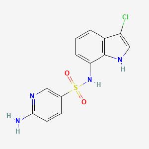 6-amino-N-(3-chloro-1H-indol-7-yl)pyridine-3-sulfonamide