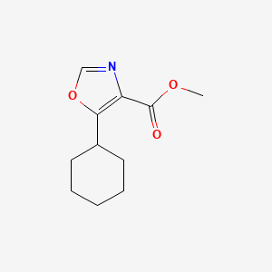 molecular formula C11H15NO3 B8736384 Methyl 5-cyclohexyl-1,3-oxazole-4-carboxylate CAS No. 827028-62-6