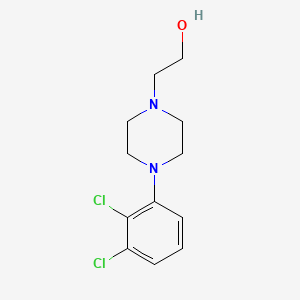 molecular formula C12H16Cl2N2O B8736429 2-[4-(2,3-Dichlorophenyl)piperazin-1-yl]ethan-1-ol CAS No. 90096-40-5