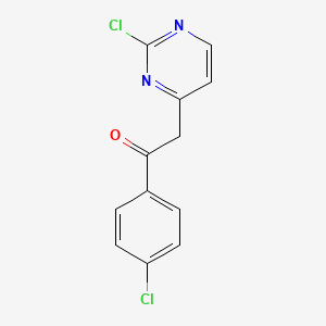 Ethanone, 1-(4-chlorophenyl)-2-(2-chloro-4-pyrimidinyl)-
