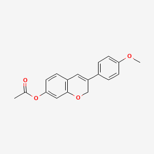 molecular formula C18H16O4 B8736451 7-Acetoxy-4'-methoxyisoflav-3-ene CAS No. 10499-10-2