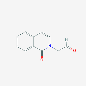 molecular formula C11H9NO2 B8736484 (1-Oxo-1H-isoquinolin-2-yl)acetaldehyde 