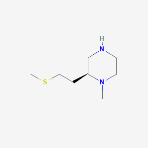 (2S)-1-Methyl-2-[2-(methylsulfanyl)ethyl]piperazine