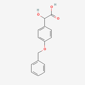 molecular formula C15H14O4 B8736504 (4-(Benzyloxy)phenyl)(hydroxy)acetic acid 